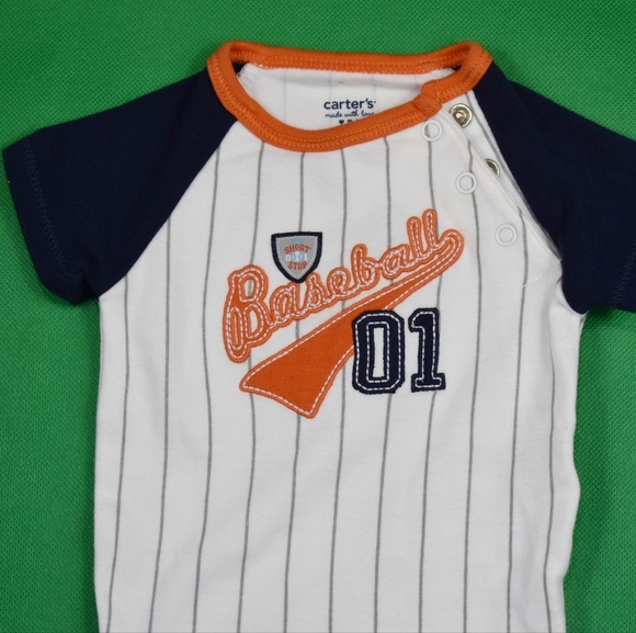 Carter's Newborn Baseball Onesie - Picture 3 of 4